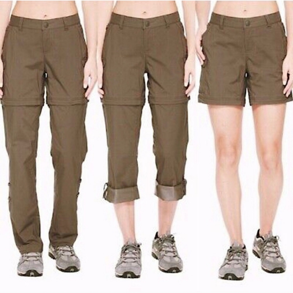 The North Face Convertible Olive Green Women's Straight-Leg Pants